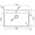 Zlewozmywak Pyramis ASTRIS 75,5x51 1B FM 101041801